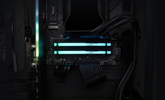 Kingston Fury Beast RGB DDR5 32GB RAM with 2x16GB Modules and Speed 5600 for Desktop KF556C40BBAK2-32 view 7
