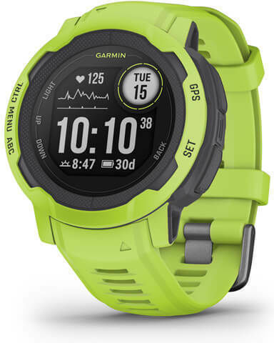 Garmin Instinct 2 45mm Waterproof Smartwatch with Heart Rate Monitor (Electric Lime) view 2