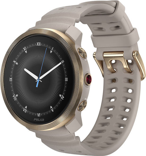 Polar Vantage M3 45mm Waterproof Smartwatch with Heart Rate Monitor (Greige Sand) vue 4