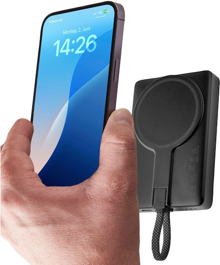 Intenso MC10000 MagSafe Power Bank 10000mAh 20W with USB-C Power Delivery Port Black vue 6