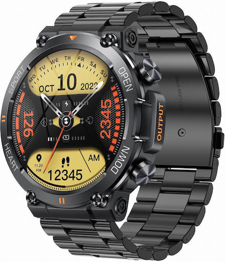 Gravity Gt7-2 Pro 47mm Smartwatch with Heart Rate Monitor (Multicolour)