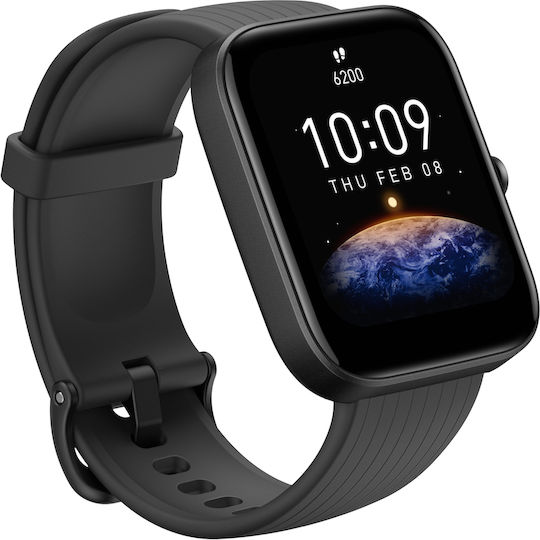 Amazfit Bip 3 Smartwatch with Heart Rate Monitor (Black) view 3