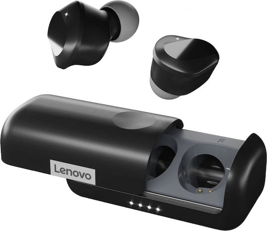 Lenovo True Wireless Earbuds Bluetooth Handsfree Earphones with Charging Case Black view 3
