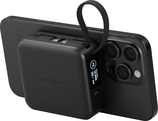 Energea Magpac Mini Plus MagSafe Power Bank 10000mAh 20W with USB-C Port Black view 3