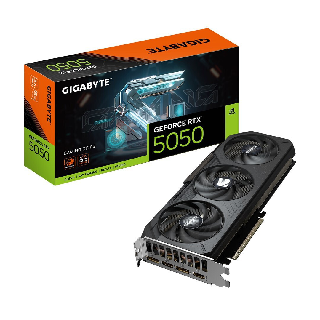 Gigabyte GeForce RTX 5050 8GB GDDR6 Gaming OC Graphics Card GV-N5050GAMING OC-8GD view 1