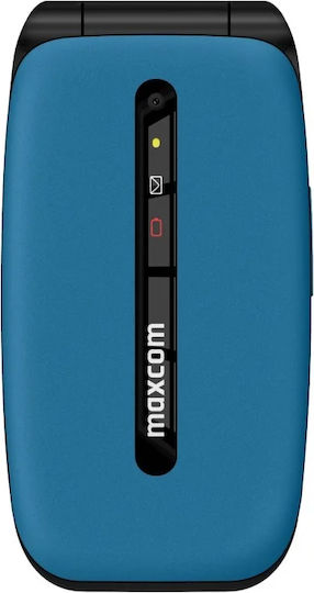 MaxCom Comfort MM828 Single SIM Mobile with Buttons Blue view 2