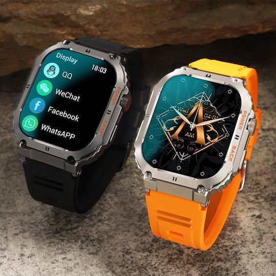 Aoke K57 Pro Smartwatch with Heart Rate Monitor (Black) view 6
