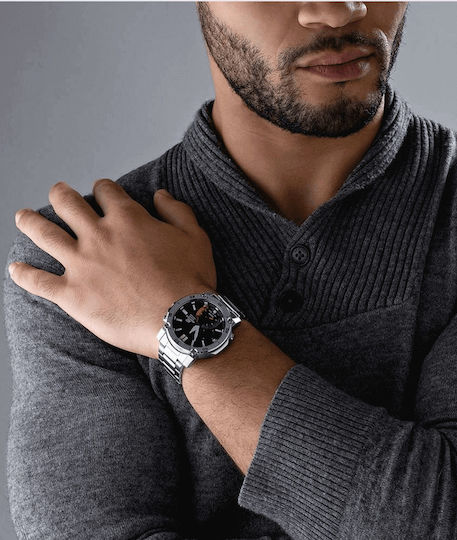 Casio Edifice Stainless Steel 46mm Smartwatch (Silver) view 4