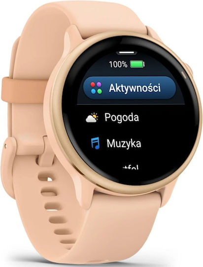 Garmin Vivoactive 6 Aluminium 42mm Waterproof Smartwatch with Heart Rate Monitor (Pink Dawn) view 3