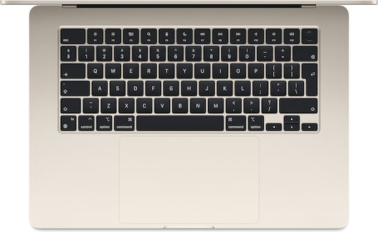 Apple MacBook Air 15" (2024) 15.3" Retina Display (M3-8-core/16GB/256GB SSD) Starlight (UK Keyboard) view 4