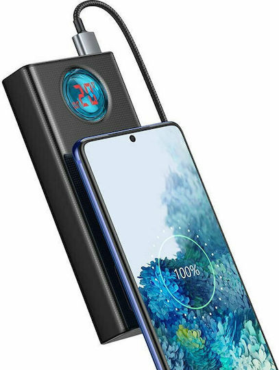 Baseus Amblight Power Bank 30000mAh 65W with 4 USB-A Ports and USB-C Port Quick Charge 3.0 Black view 6