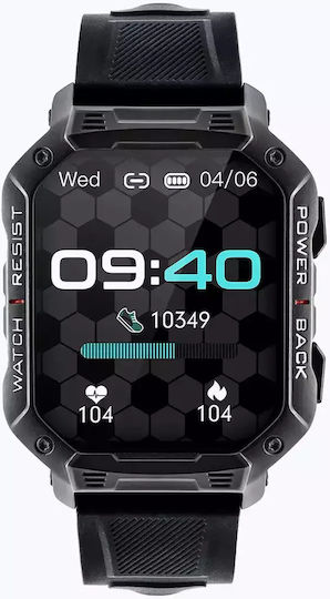 Watchmark Outdoor Ultra Smartwatch with Heart Rate Monitor (Black)