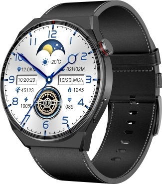 Dw13 1.5 Inch Color Screen Smart Watch Support Heart Rate Monitoring Blood Pressure Monitoring Black view 1