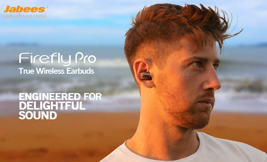 Jabees Firefly Pro In-ear Bluetooth Handsfree Earphones with Charging Case Black view 6