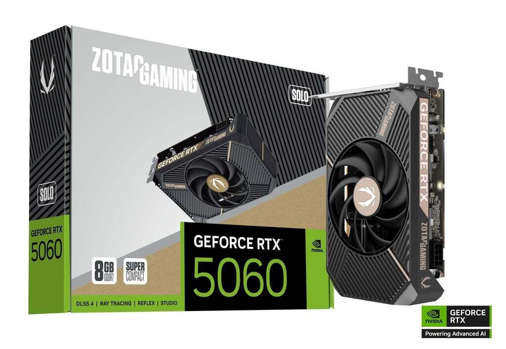 Zotac GeForce RTX 5060 8GB GDDR7 Solo Graphics Card ZT-B50600G-10L view 8