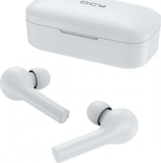 QCY T5 In-ear Bluetooth Handsfree Earphones with Charging Case White view 5