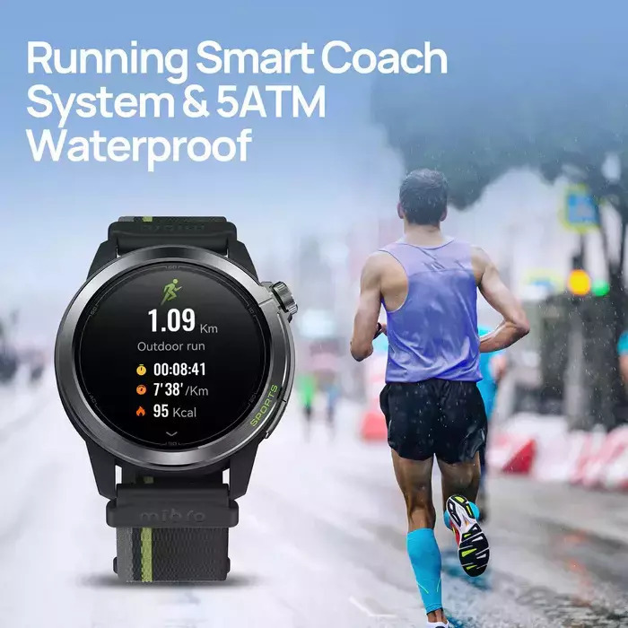Mibro GS Active2 Waterproof Smartwatch with Heart Rate Monitor (Dark Gray) view 4
