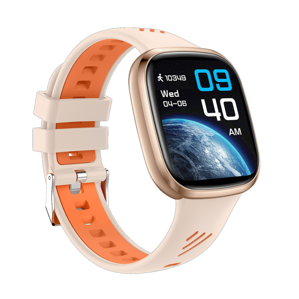 36mm Waterproof Smartwatch with Heart Rate Monitor Gold vue 6