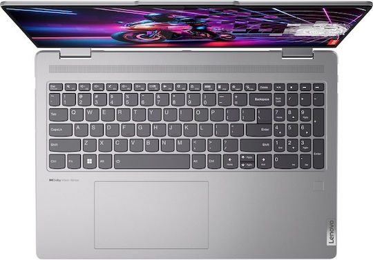 Lenovo Yoga 7 2-in-1 16AHP9 16" IPS FHD+ Touchscreen (Ryzen 7-8840HS/16GB/1TB SSD/W11 Home) Arctic Grey (US Keyboard) Ansicht 4