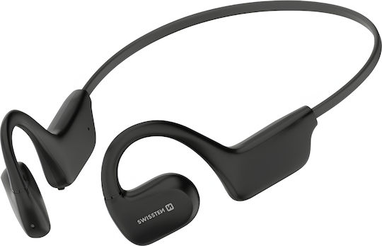 Swissten Gym Open Ear Bluetooth Handsfree Earphones with Sweat Resistance Black view 1