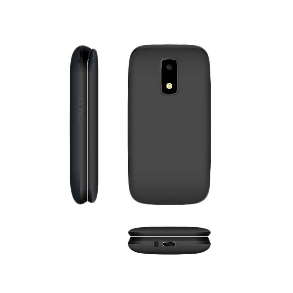 Lamtech Flip-X Dual SIM (32MB/32MB) Mobile with Large Buttons Black view 2