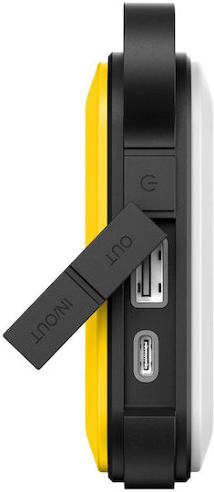 Tactical Badass Power Bank 10050mAh with USB-A Port and USB-C Port Yellow vue 3