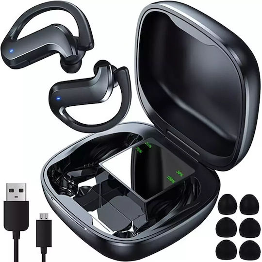 Izoxis 22592 In-ear Bluetooth Handsfree Earphones with Charging Case Black view 1