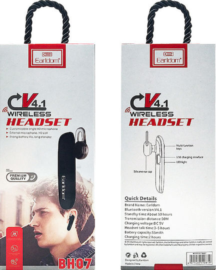 ET-BH07 Earbud Bluetooth Handsfree Earphone Black view 3