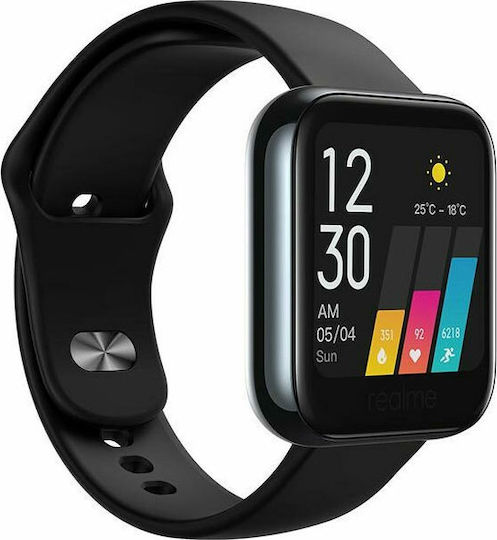 Realme Watch 36mm with Heart Rate Monitor (Black) vue 3