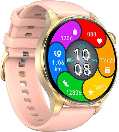NO.1 DT3 New Smartwatch with Heart Rate Monitor (Pink)