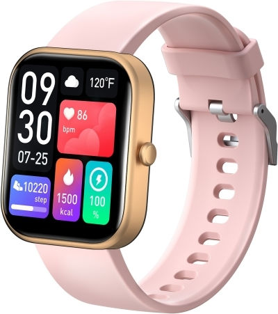 Gts5 2,0 Inch Fitness Health Smart Watch Bt Call Heart Rate Blood Pressure Met Blood Glucose Rose Gold view 1