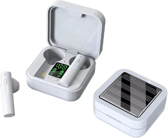 Denver TWS-62 Earbud Bluetooth Handsfree Earphones with Charging Case White view 1