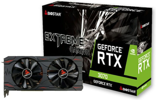 Biostar GeForce RTX 3070 8GB GDDR6 Graphics Card view 1
