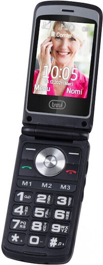 Trevi Flex Plus 65 Dual SIM (16GB) Mobile with Large Buttons Black view 1