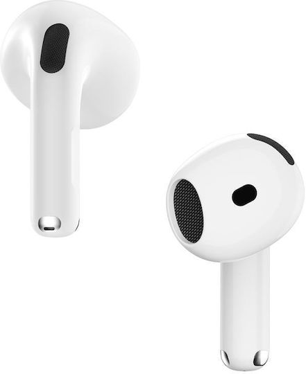 XO Q7 Earbud Bluetooth Handsfree Earphones with Sweat Resistance and Charging Case White view 3
