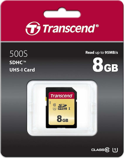 Transcend 500S SDHC 8GB Class 10 U1 UHS-I view 2