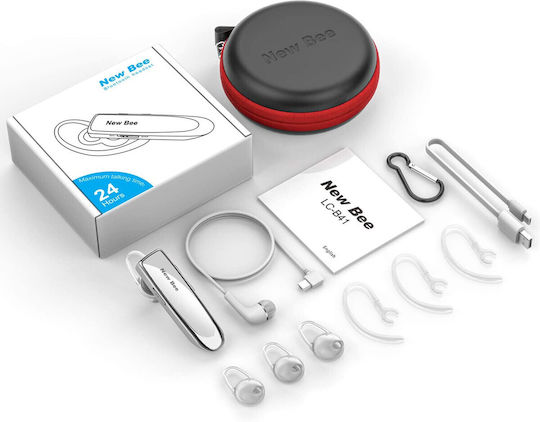 In-ear Bluetooth Handsfree Earphones White view 4