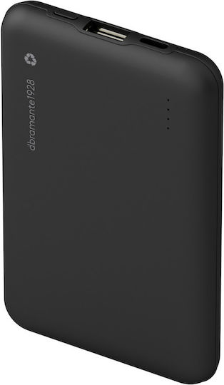 dbramante1928 Re-charge Power Bank 10000mAh With USB-A Output Port And USB-C Output Port Black