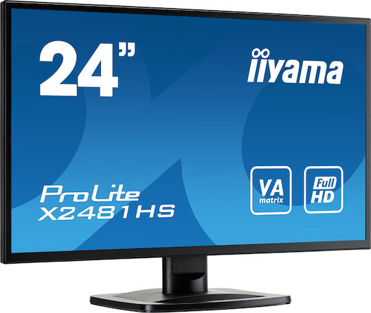 Iiyama ProLite X2481HS-B1 VA Monitor 23.6" FHD 1920x1080 with Response Time 6ms GTG vue 2