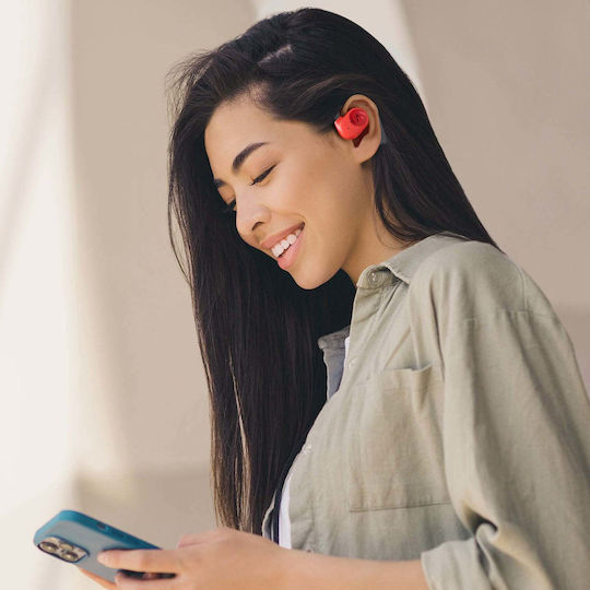 Haylou PurFree Buds Bluetooth Handsfree Earphones with Sweat Resistance and Charging Case Orange view 6
