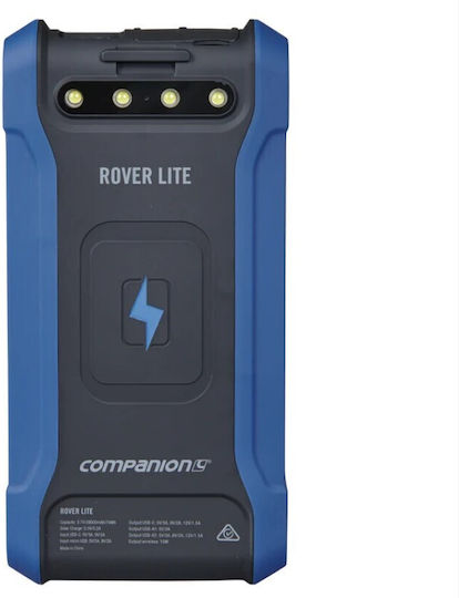 OZtrail Rover Lite Solar Power Bank 20000mAh 10W With 2 USB-A Output Ports And USB-C Output Port Black