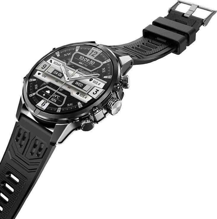 BlitzWolf BW-AT6 Plus 51mm Smartwatch with Heart Rate Monitor (Black) view 3