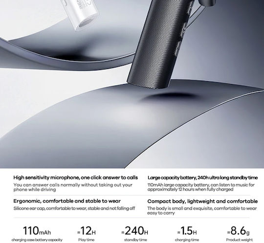 Remax RB-T01 In-ear Bluetooth Handsfree Earphone White view 2