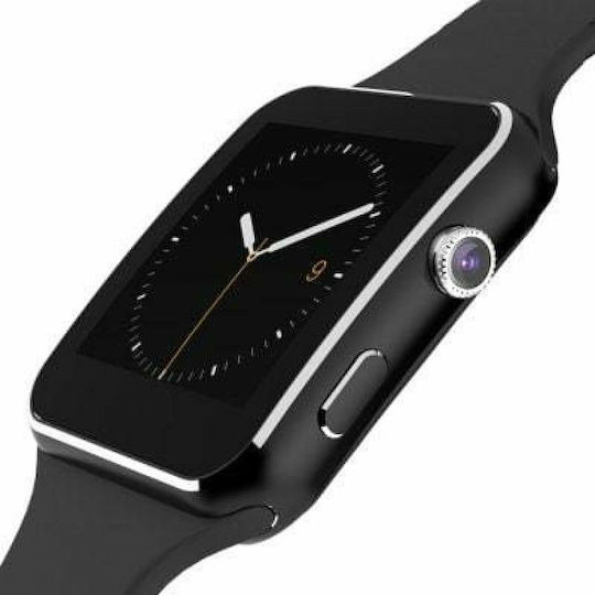X6 45mm Smartwatch with SIM (Black) view 6