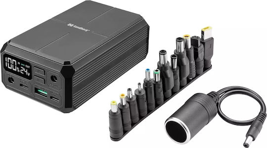 Sandberg Power Bank 27000mAh 100W with USB-A Port and 2 USB-C Ports Power Delivery Black view 4