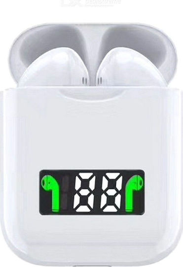 i99 Earbud Bluetooth Handsfree Earphones with Charging Case White view 2