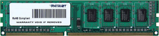 Patriot Signature Line DDR3 with Module 1x4GB and Speed 1600 for Desktop PSD34G1600L81