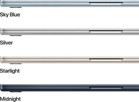 Apple MacBook Air 15.3" IPS Retina Display (M4-10‑core/16GB/256GB SSD/10-Core) Silver (GR Keyboard) vista 5