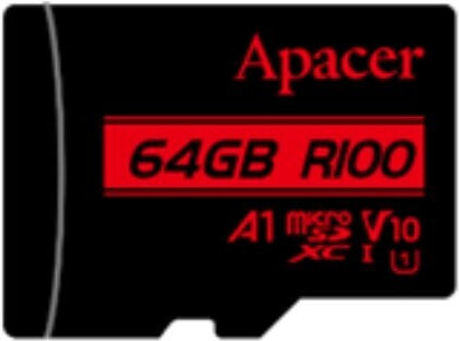 Apacer microSDXC 64GB Class 10 UHS-I 100MB/s with Adapter view 2