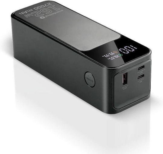 everActive EB-27Q Power Bank 27000mAh 162.5W with USB-A Port and 2 USB-C Power Delivery Ports Black view 9